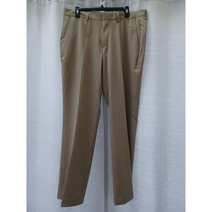 Nautica Mens Size 36 X 30 Beige Khaki Cotton Flat‎ Front Chino Pants Clean